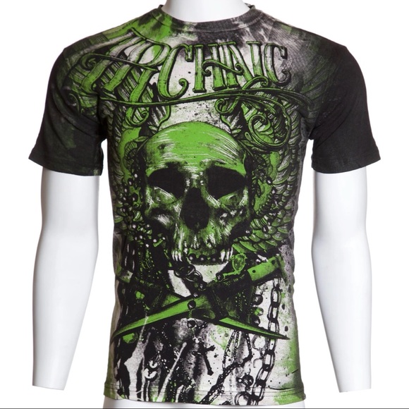 Archaic By Affliction Men's T-Shirt CADAVEROUS - Picture 4 of 8